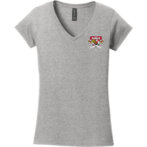 SOMD Lady Sabres Softstyle Ladies Fit V-Neck T-Shirt