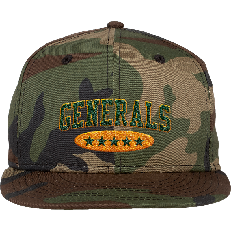 Red Bank Generals New Era Flat Bill Snapback Cap