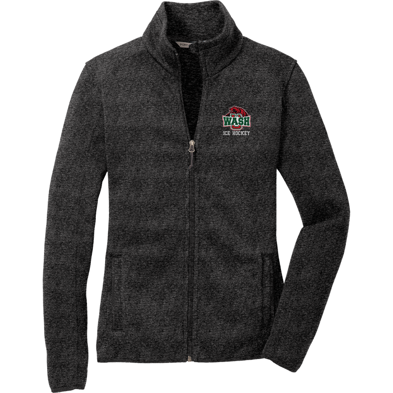 Wash U Ladies Sweater Fleece Jacket