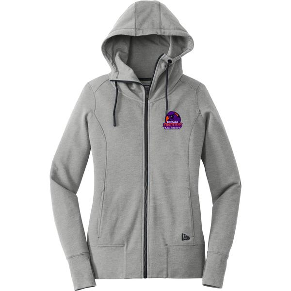 Chicago Phantoms New Era Ladies Tri-Blend Fleece Full-Zip Hoodie