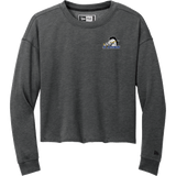 Mid-State Mustangs New Era Ladies Tri-Blend Fleece Crop Crew