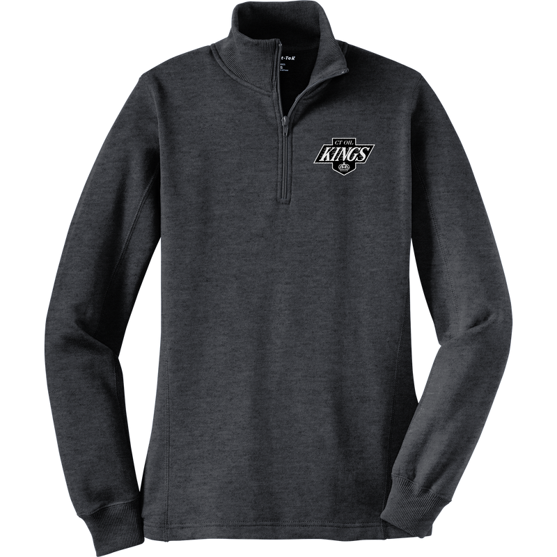 CT Oil Kings Ladies 1/4-Zip Sweatshirt