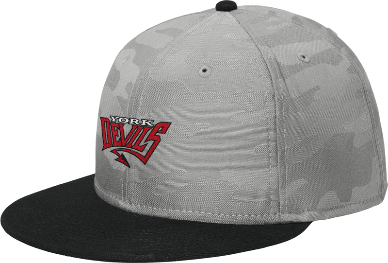 York Devils New Era Camo Flat Bill Snapback Cap