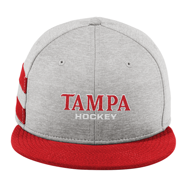 University of Tampa New Era Shadow Heather Striped Flat Bill Snapback Cap