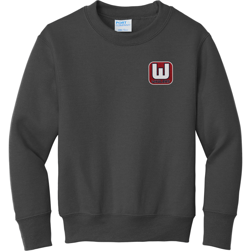 CT Whalers Tier 1 Youth Core Fleece Crewneck Sweatshirt