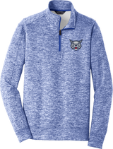 CT Bobcats PosiCharge Electric Heather Fleece 1/4-Zip Pullover