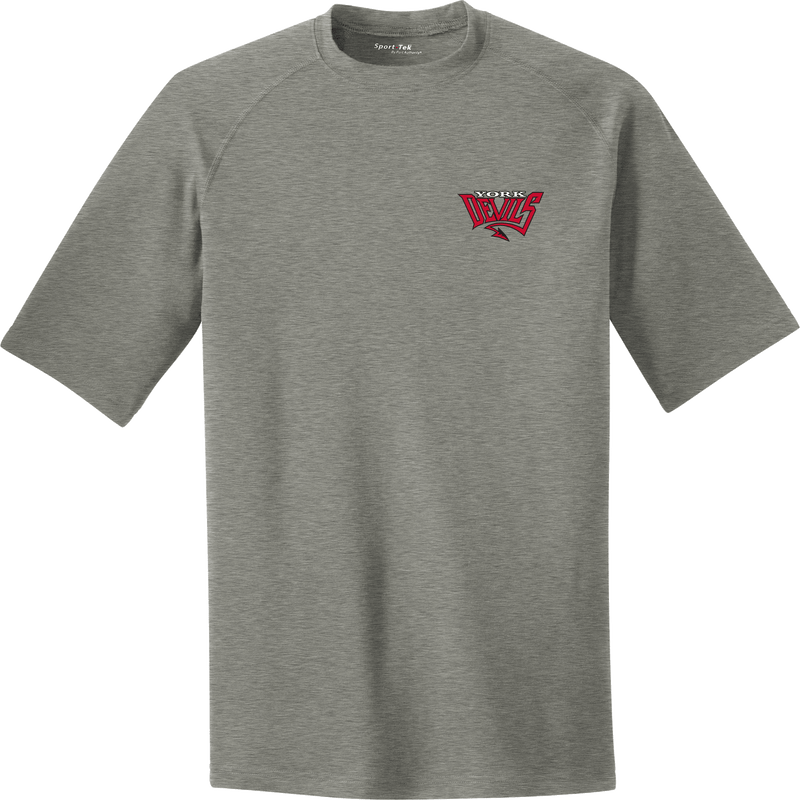 York Devils PosiCharge Tri-Blend Wicking Raglan Tee