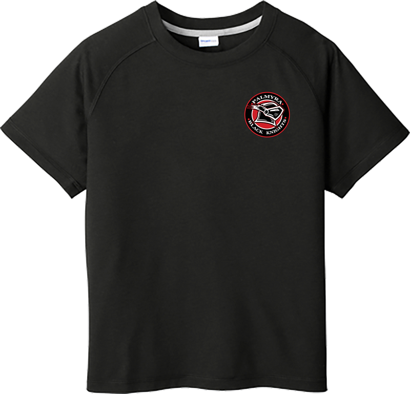 Palmyra Black Knights Youth PosiCharge  Tri-Blend Wicking Raglan Tee