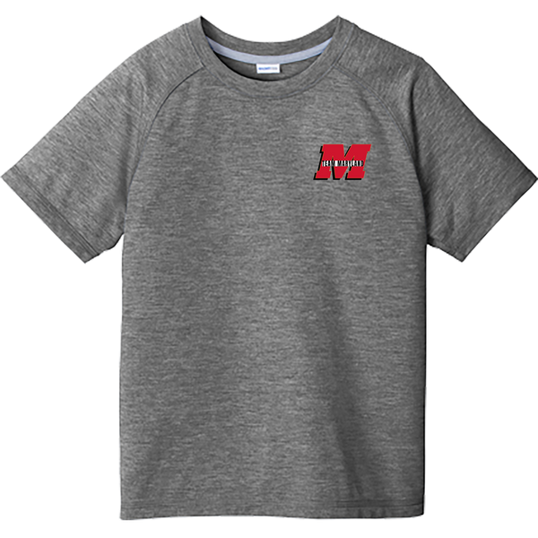 Team Maryland Youth PosiCharge  Tri-Blend Wicking Raglan Tee